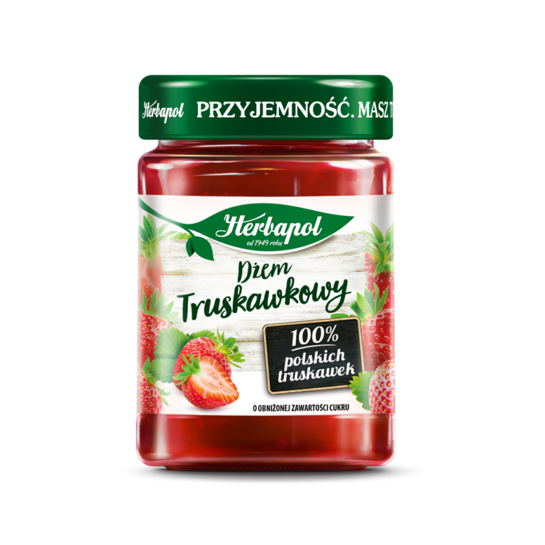 HERBAPOL REDUCED SUGAR STRAWBERRY JAM 280G