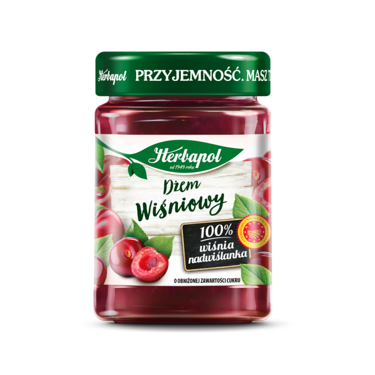 HERBAPOL REDUCED SUGAR CHERRY JAM 280G