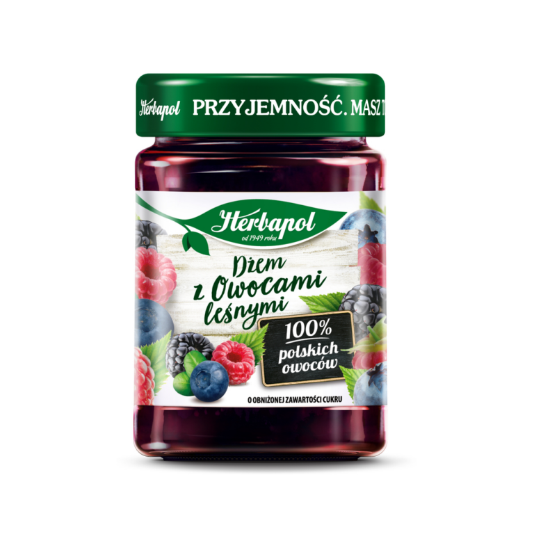 HERBAPOL REDUCED SUGAR FOREST FRUITS JAM 280 G