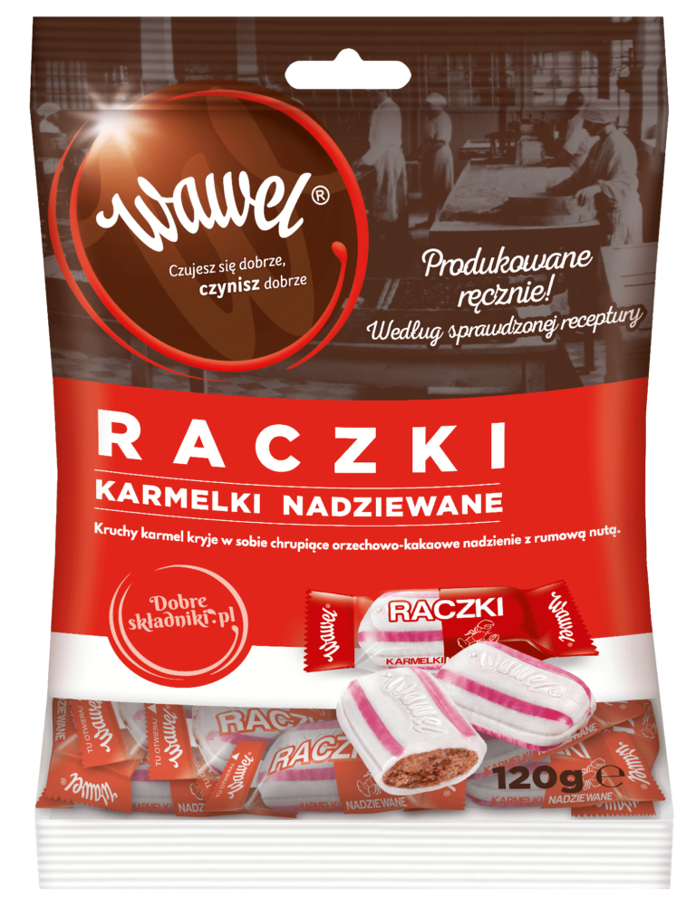 CUKIERKI WAWEL KARMELKI RACZKI 105G
