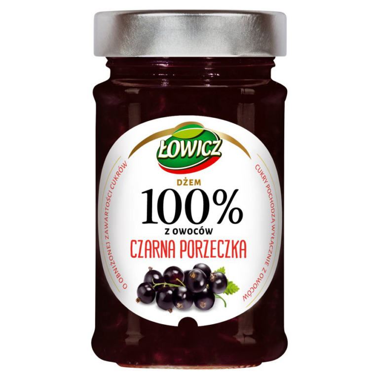 DZEM LOWICZ 100% OWOCOW CZARNA PORZECZKA 220G