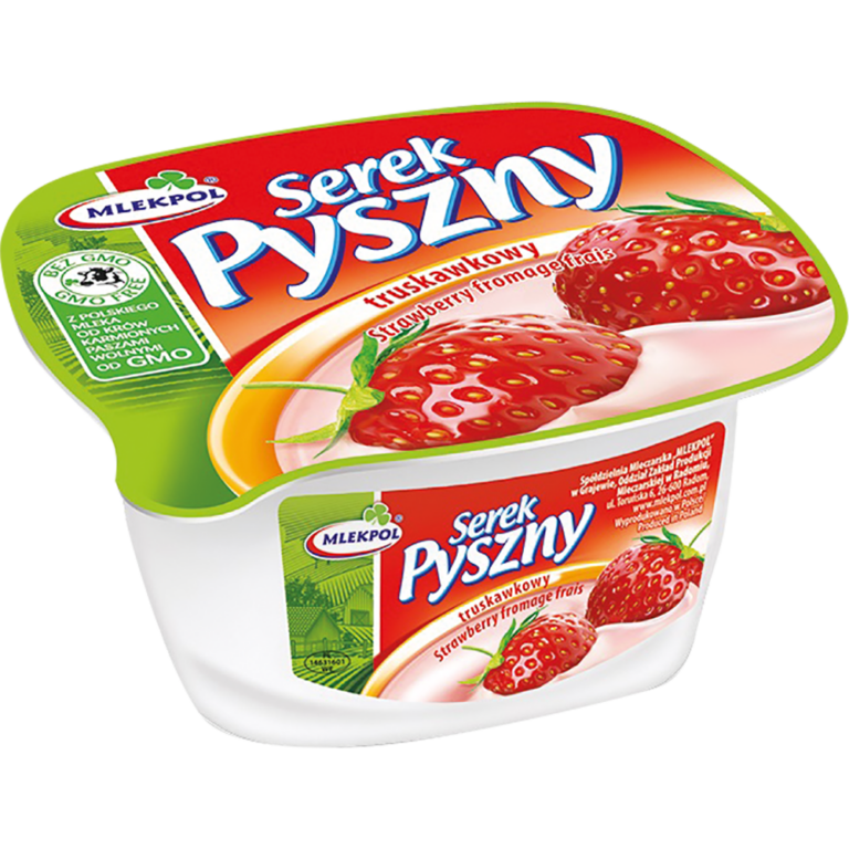 SEREK HOMOGENIZOWANY MLEKPOL PYSZNY TRUSKAWKOWY 140G