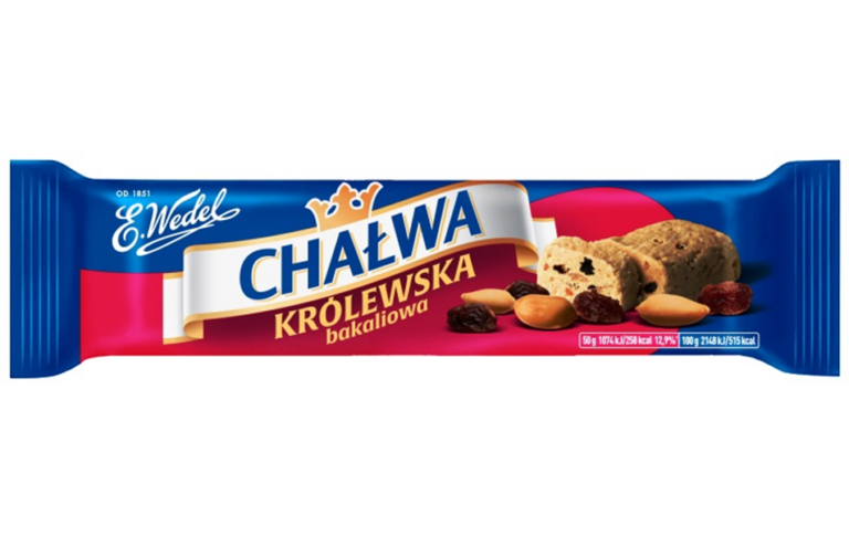 WEDEL SESAME HALVA WITH PEANUTS RAISINS AND COCOA POWDER 50G