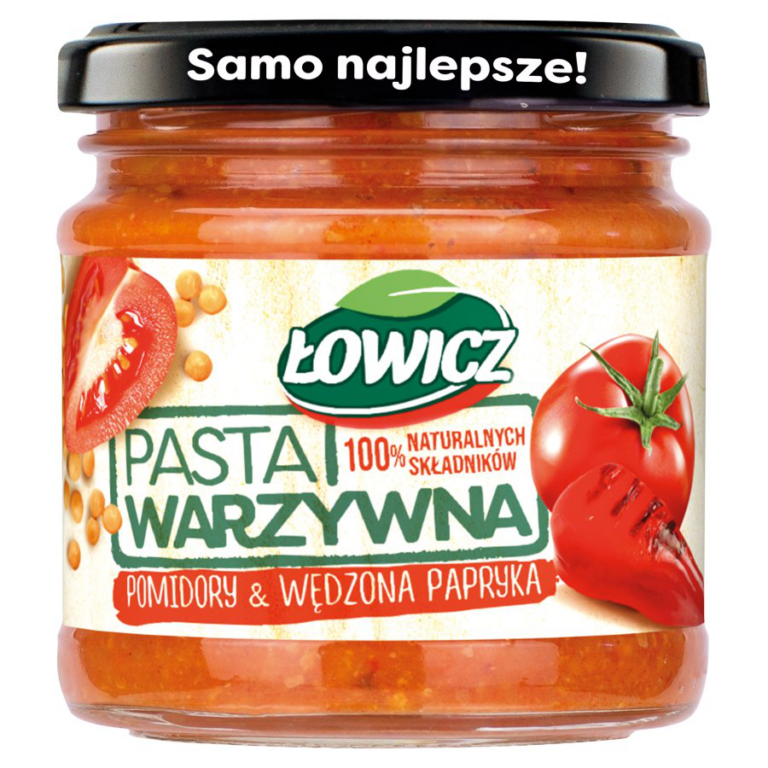 PASTA WARZYWNA LOWICZ SOCZEWICA POM PAPRYKA 180G