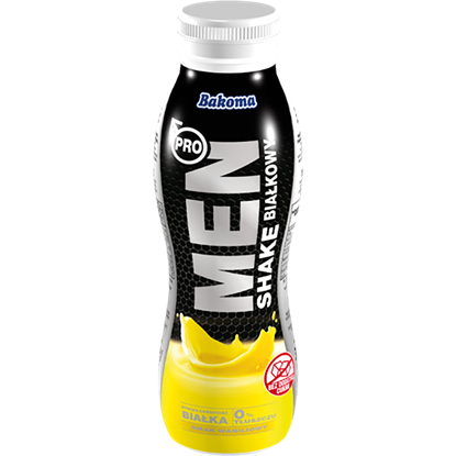 NAPOJ MLECZNY BAKOMA MEN SHAKE PROTEIN BANAN 380G