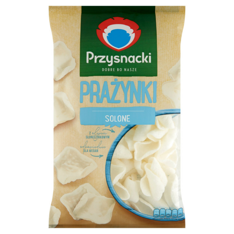 CHRUPKI PRZYSNACKI PRAZYNKI O SMAKU SOLONE ZIEMNIACZANE 110G