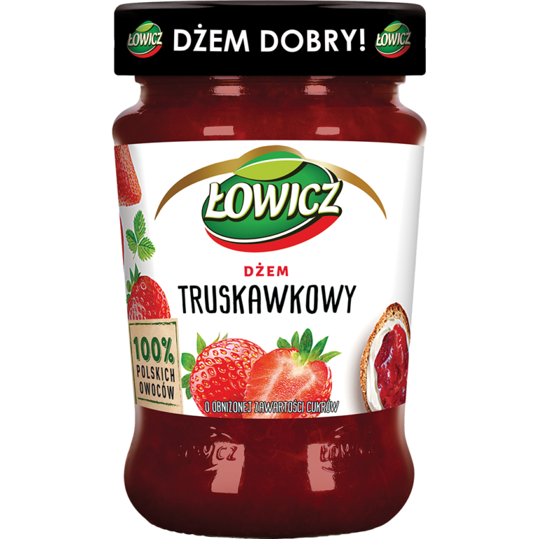 LOWICZ STRAWBERRY LOW SUGAR JAM 280G