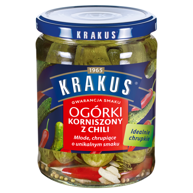 KRAKUS 500G - OGORKI KORNISZONY KRAKUS Z CHILI