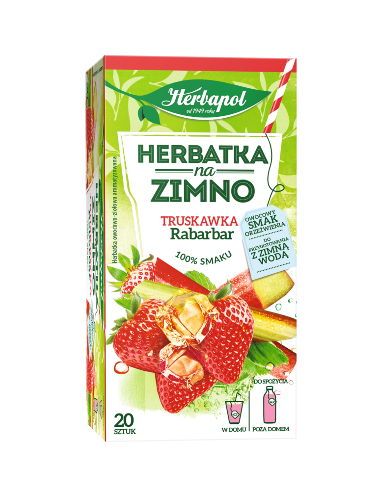 HERBAPOL STRAWBERRY RHUBARB COLD HERBAL TEA 20*1.8G