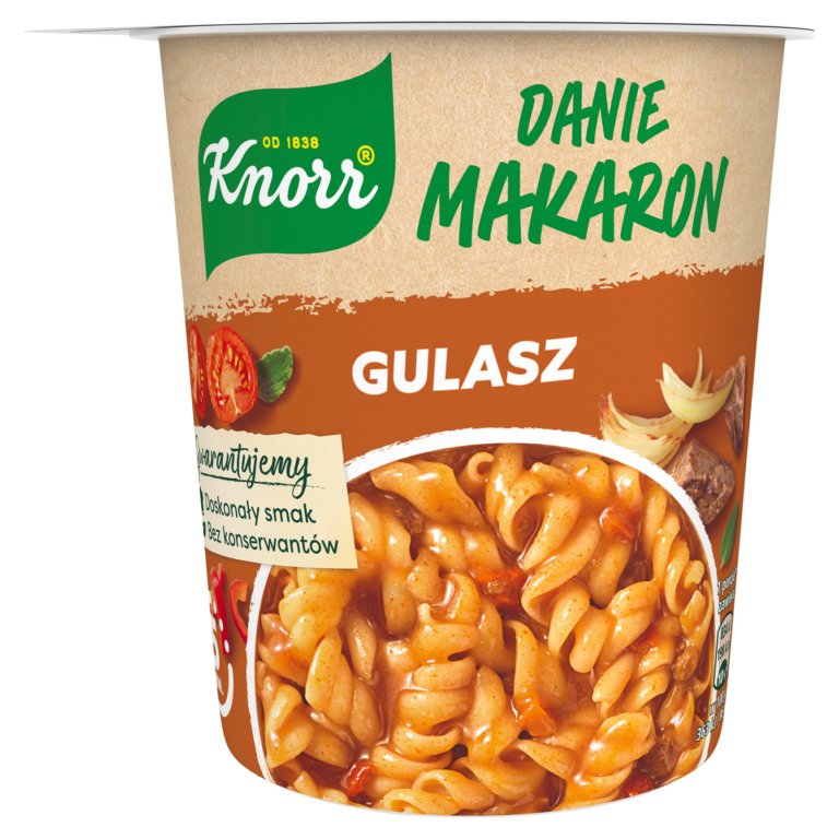 KNORR DANIE - KUBEK MAKARON SOS GULASZOWY 52G