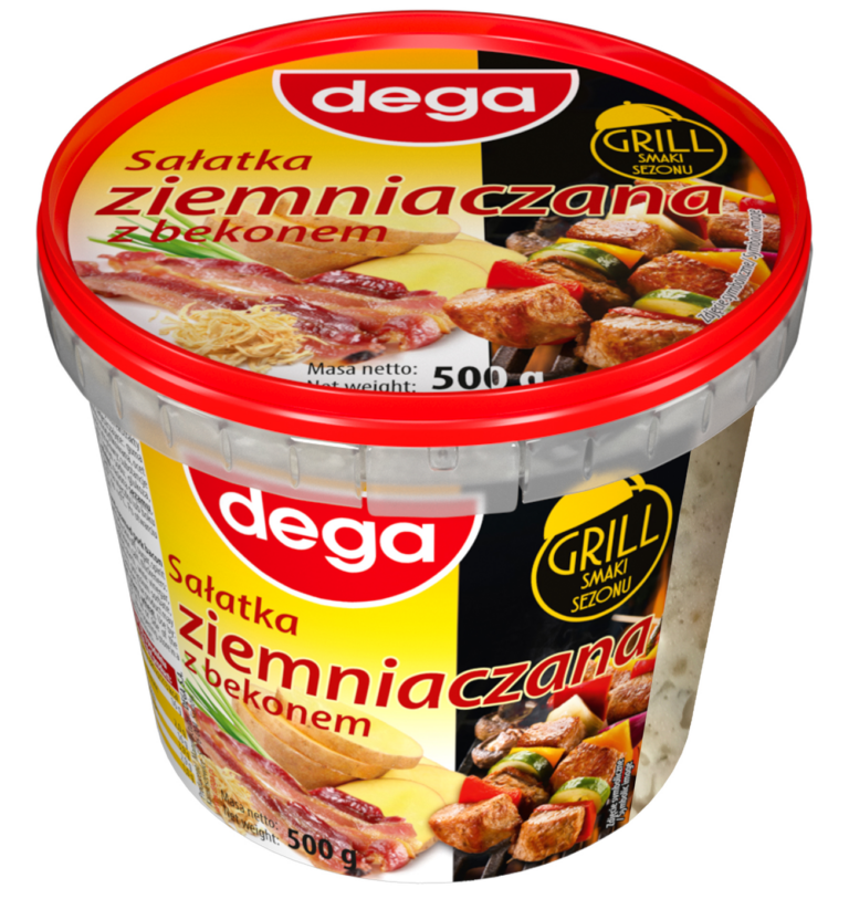 DEGA POTATOE SALAD WITH BACON 500G