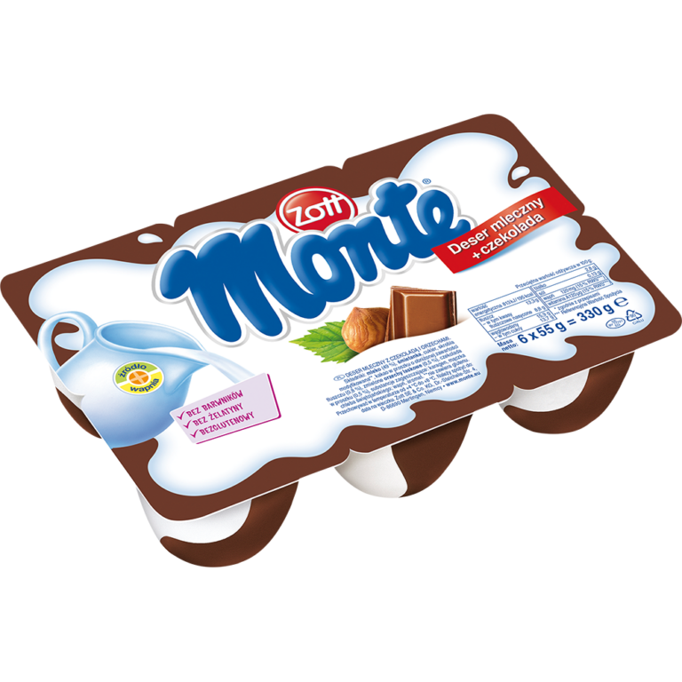 ZOTT MONTE 6-PACK DESSERT ORIGINAL CHOCOLATE 6*55G