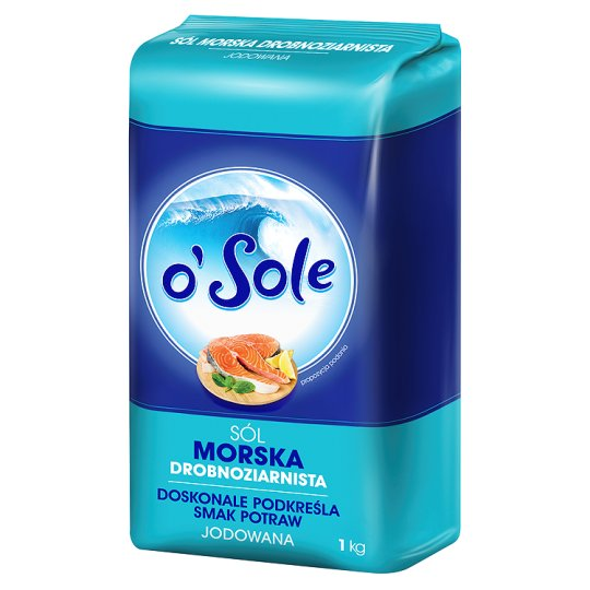 CENOS O'SOLE FINE-GRAINED IODIZED SEA SALT 1KG
