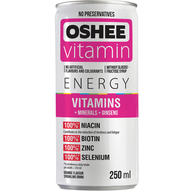 OSHEE NAPOJ WITAMINY ENERGY + MINERALY GAZ 250ML OSHEE