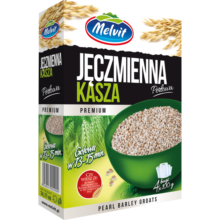 MELVIT PREMIUM PEARL BARLEY GROATS 4*100G