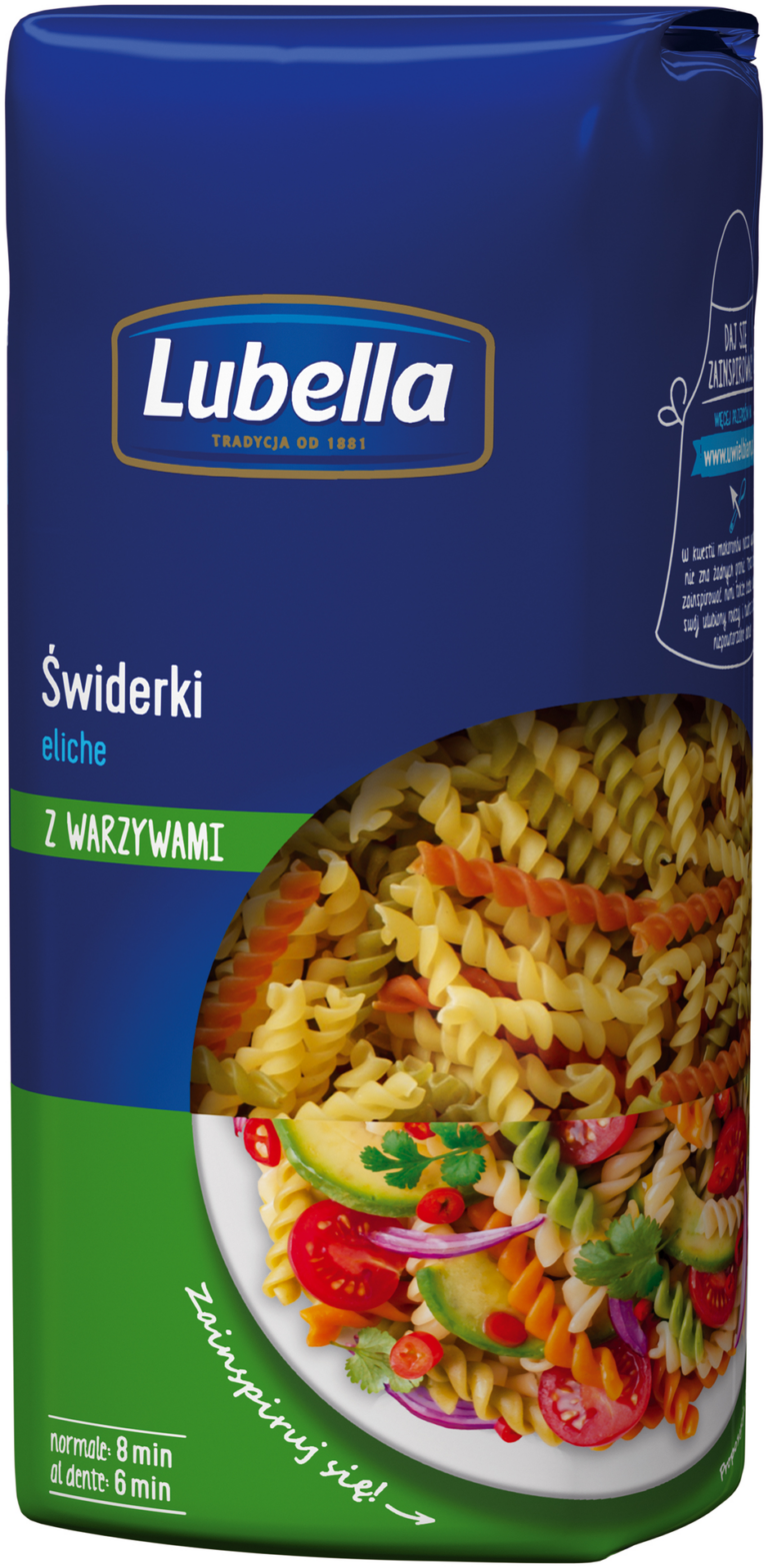 MAKARON LUBELLA 400G SWIDERKI KOLOROWE