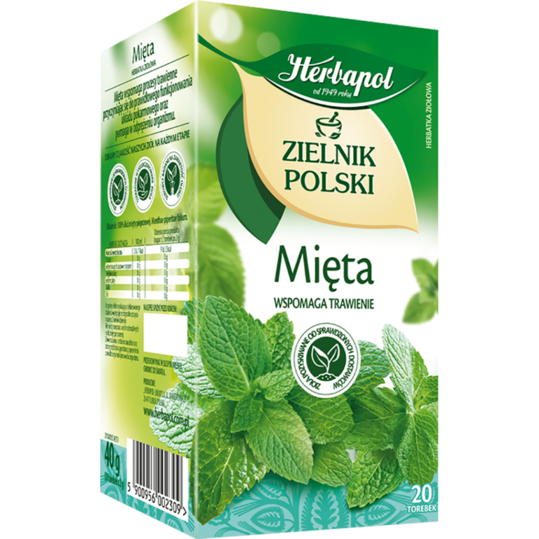 HERBAPOL ZIELNIK POLSKI MINT HERBAL TEA 20*2G