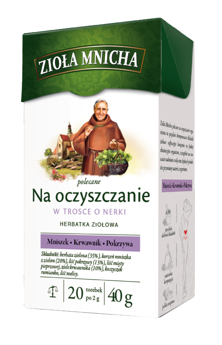 HERBATA BIG-ACTIVE ZIOLA MNICHA OCZYSZCZANIE 20*2G