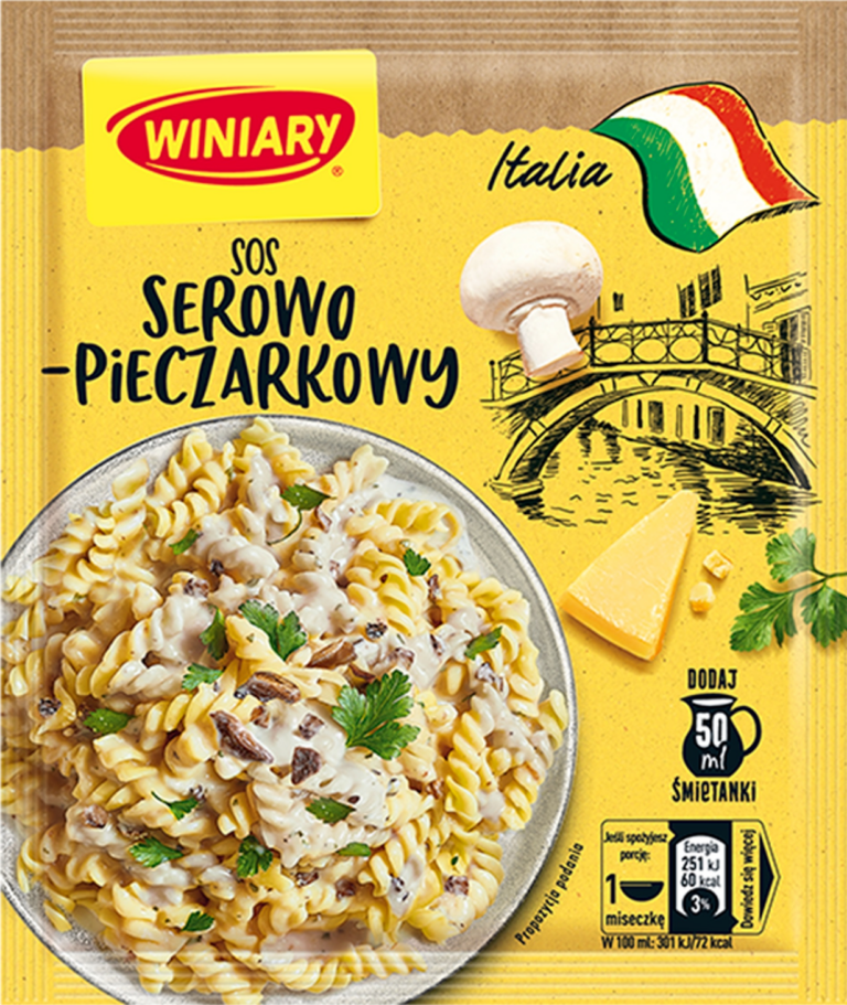 WINIARY SOSY DO MAKARONU ITALIA PASTA SAUCE WITH CHAMPIGNONS