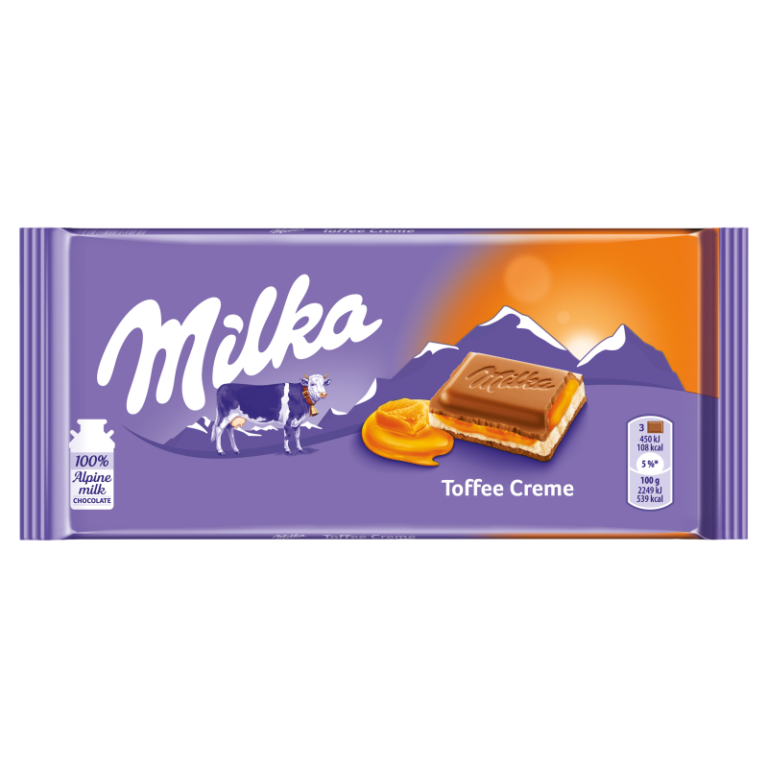 MILKA CHOCILATE TOFFEE 100G