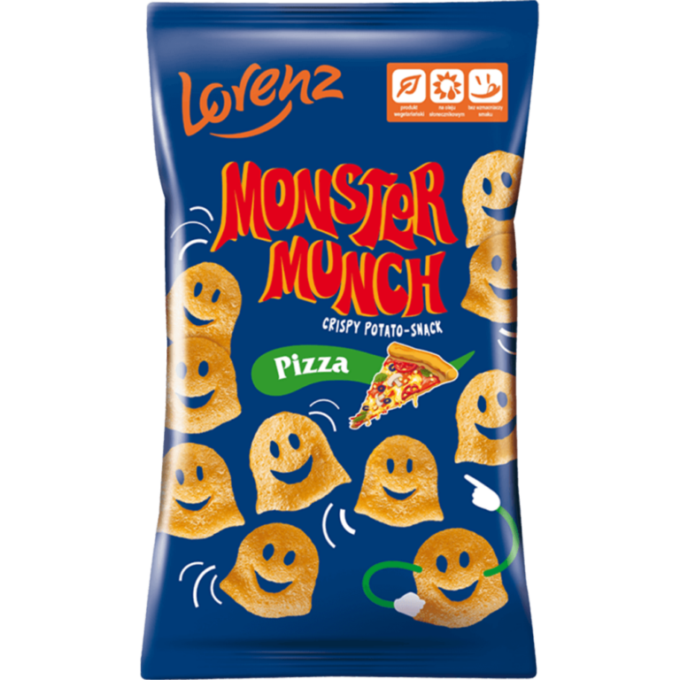 LORENZ MONSTER MUNCH POTATO SNACK PIZZA FLAVOUR 100G