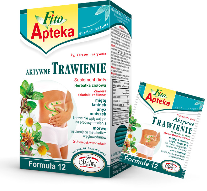 MALWA FITO APTEKA FORMULA 12 ACTIVE DIGESTION FOOD SUPPLEMEN