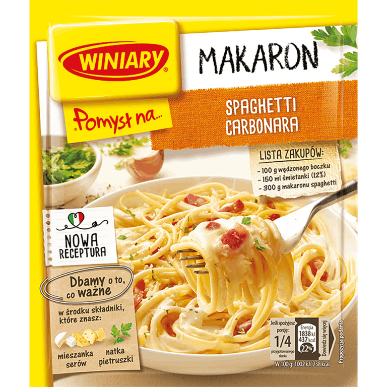 WINIARY FIX POMYSL NA...SPAGHETTI CARBONARA 34G