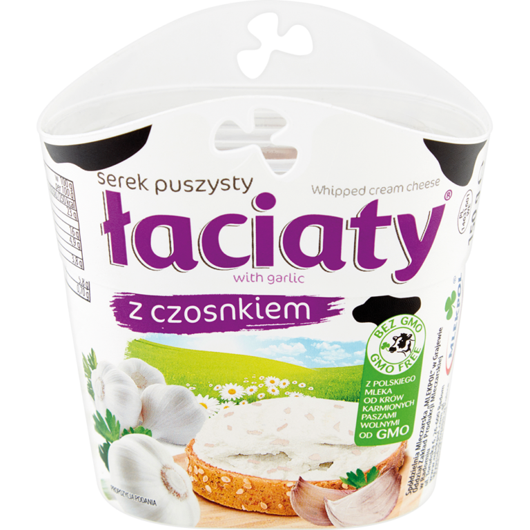 SEREK MLEKPOL PUSZYSTY LACIATY Z CZOSNKIEM 150G