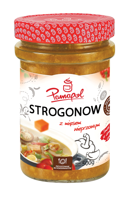 PAMAPOL STROGONOW SOUP WITH PORK MEAT 500G