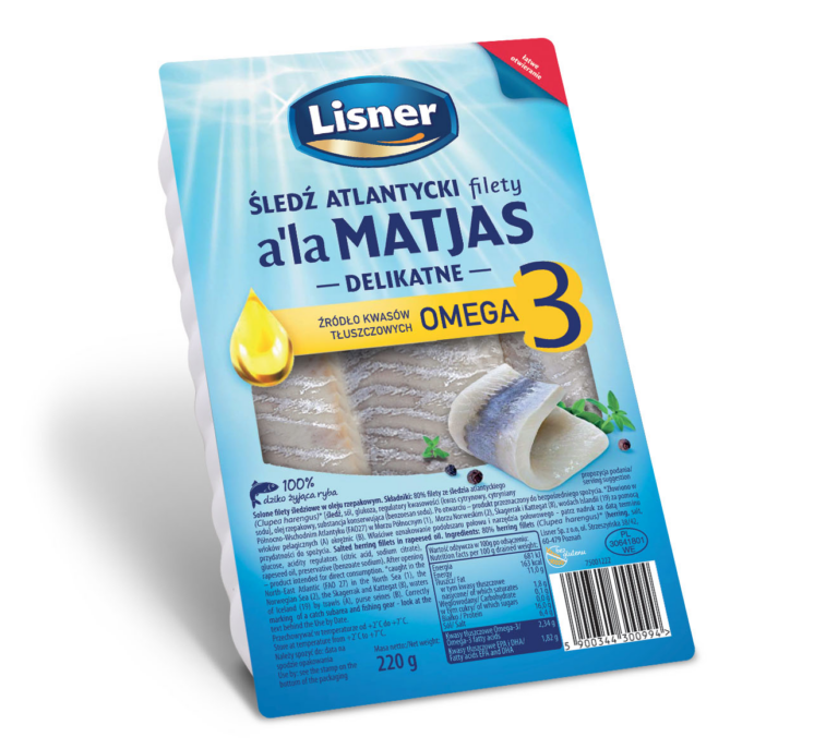 LISNER DELICATE HERRING FILLETS A'LA MATJAS 220G