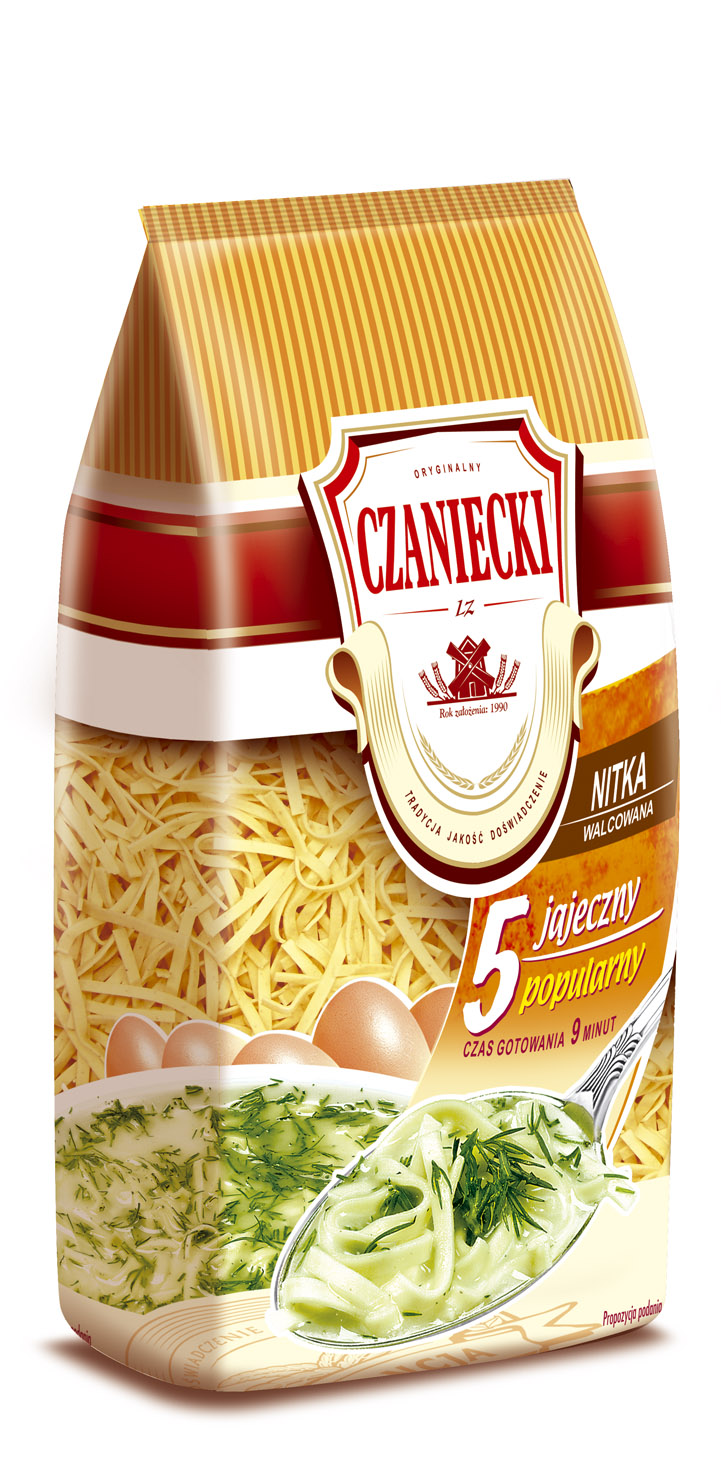MAKARON CZANIECKI 250G NITKA WALCOWANA 5JAJECZNY