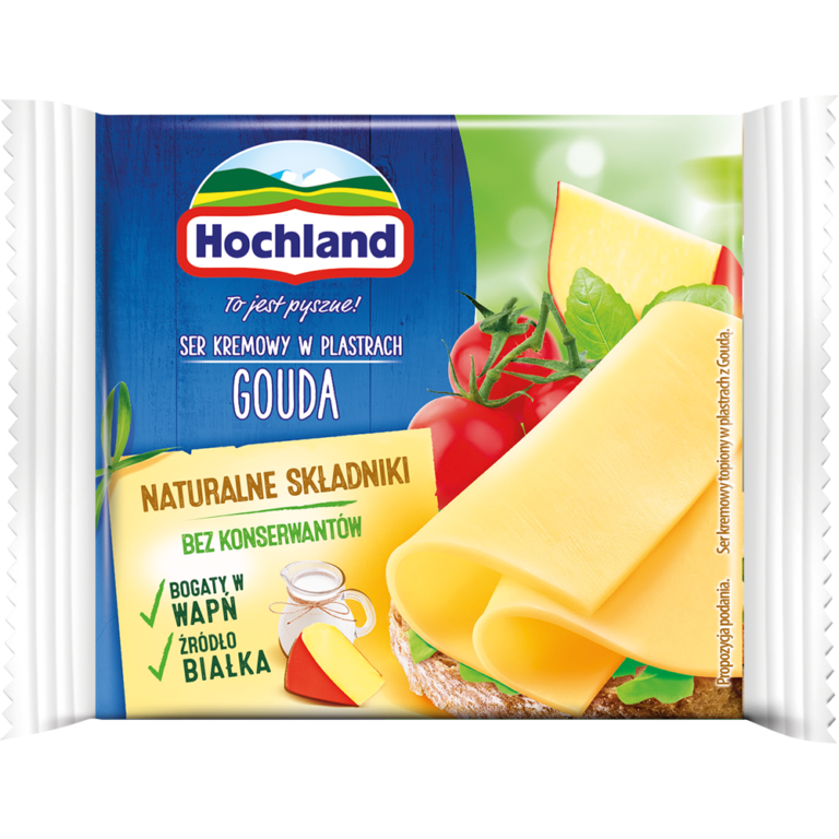 HOCHLAND GOUDA CREAM CHEESE IN SLICES (8 PIECES) 130G