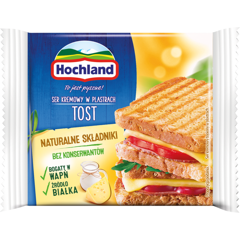 HOCHLAND TOAST CREAM CHEESE IN SLICES (8 PIECES) 130G
