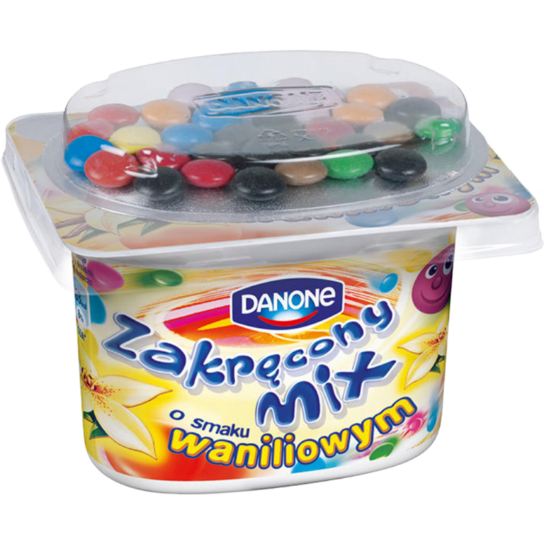 DANONE ZAKRECONY MIX VANILLA FLAVOUR YOGHURT 125G