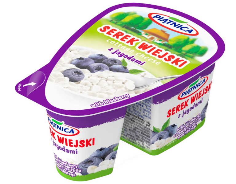 OSM PIATNICA COTTAGE CHEESE WITH BLUEBERRIES 150G