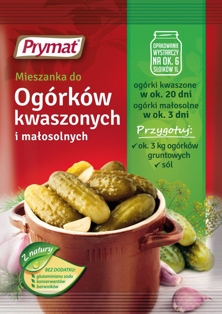 PRYMAT SEASONING FOR ACIDIFIED AND SMALL-SALT CUCUMBERS 40G