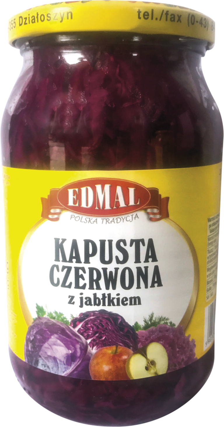 EDMAL RED CABBAGE WITH APPLE 820ML
