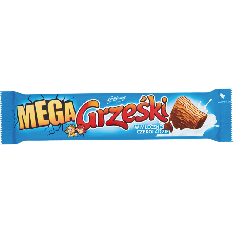 GOPLANA GRZESKI MEGA MILK CHOCOLATE-COATED WAFER BAR