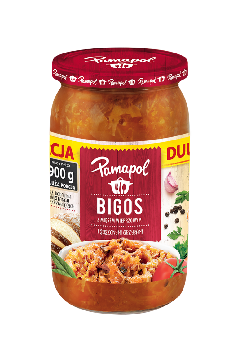 PAMAPOL POLISH HUNTER STYLE STEW WITH SAUSAGE AND MUSHROOMS