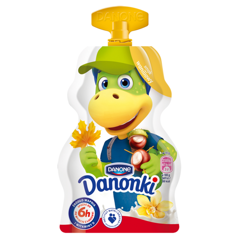 DANONE DANONKI VANILLA FLAVOURED YOGHURT 70G