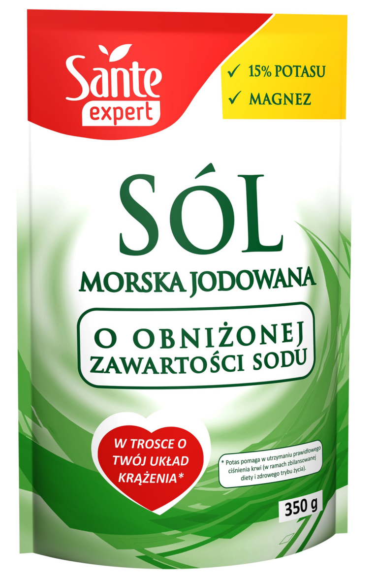 SANTE LOW SODIUM IODIZED SEA SALT 350G