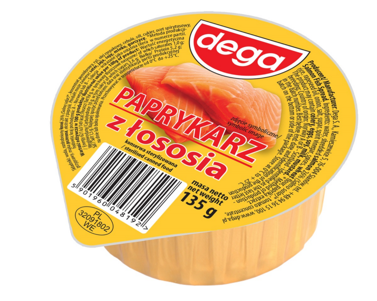 DEGA PAPRYKARZ SALMON PASTE WITH RICE 135G
