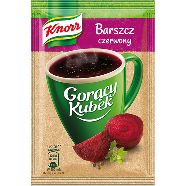 KNORR HOT MUG RED BORSCHT SOUP 14G