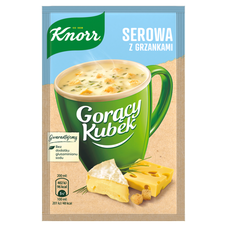 KNORR HOT MUG CHEESE SOUP WITH CROUTONS 22G