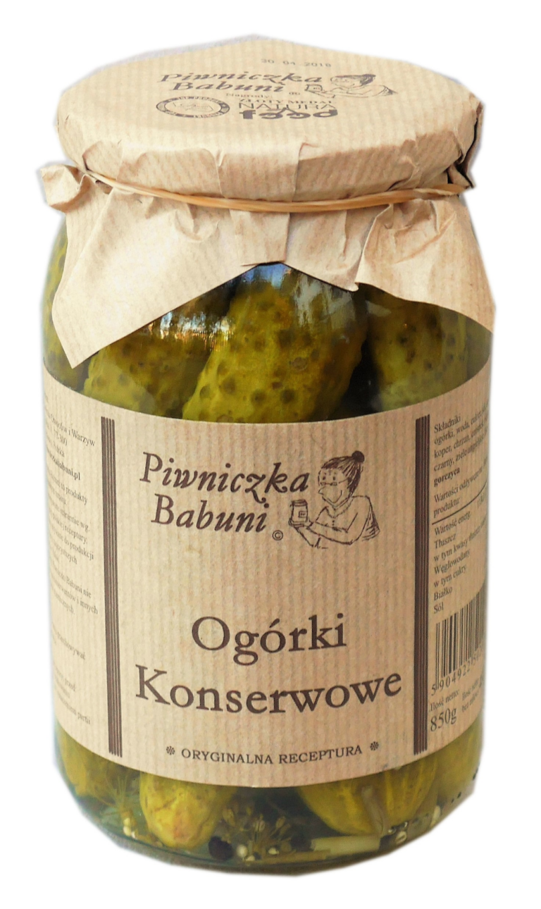 PIWNICZKA BABUNI SWEET GHERKINS 900G