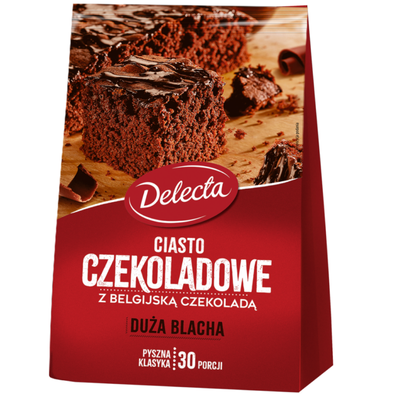 CIASTO DELECTA DUZA BLACHA CZEKOLADOWE 670G