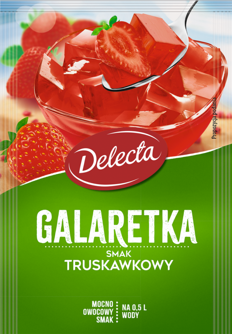 DELECTA FALVOURED JELLY STRAWBERRY 70G