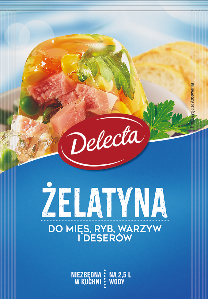 DELECTA GELATINE FOR MEAT FISH VEGETABLES AND DESSERTS 50G