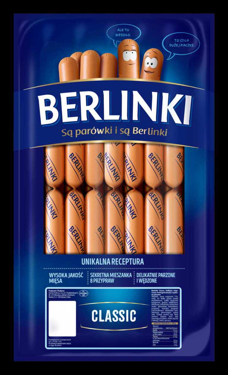 MORLINY SAUSAGES BERLINKI CLASSIC  (PIECE)