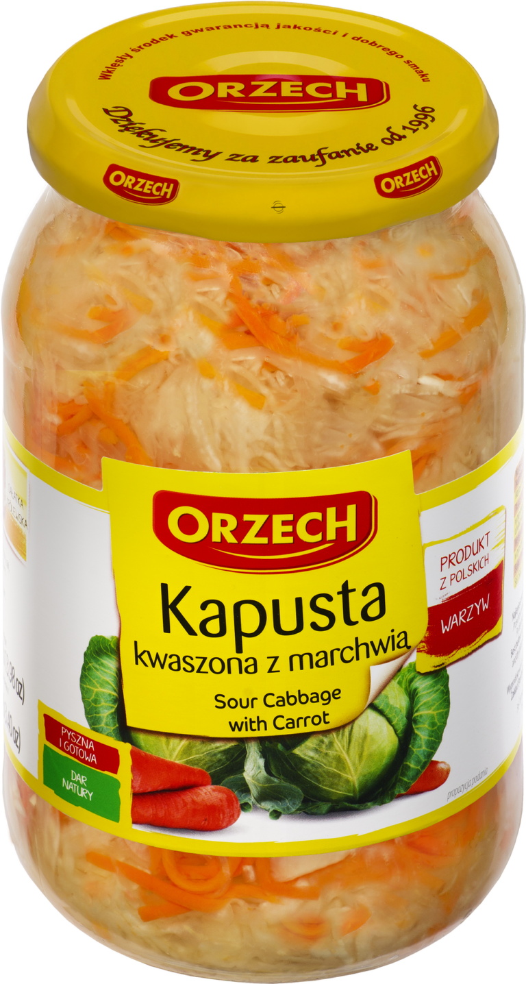 ORZECH SAUERKRAUT WITH CARROT 900G